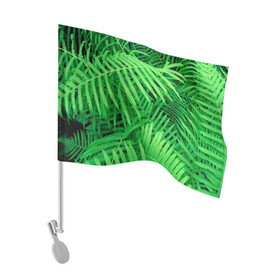 Флаг для автомобиля с принтом SUMMER TEXTURE в Тюмени, 100% полиэстер | Размер: 30*21 см | summer | tropic | жара | летний | лето | отдых | пальмы | природа | текстура | тропикано | тропики