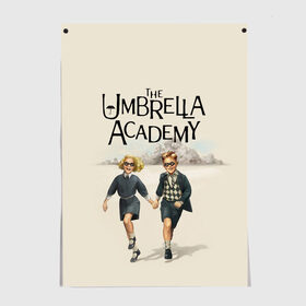 Постер с принтом The umbrella academy в Тюмени, 100% бумага
 | бумага, плотность 150 мг. Матовая, но за счет высокого коэффициента гладкости имеет небольшой блеск и дает на свету блики, но в отличии от глянцевой бумаги не покрыта лаком | dark horse comics | netflix | the umbrella academy | umbrella | академия амбрелла | белая скрипка | бен харгривз | комикс | комильфо | космобой | кракен | реджинальд харгривз | сеанс | слух