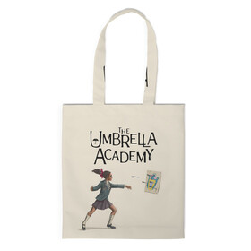 Шоппер 3D с принтом The umbrella academy в Тюмени, 100% полиэстер | Плотность: 200 г/м2; Размер: 34×35 см; Высота лямок: 30 см | dark horse comics | netflix | the umbrella academy | umbrella | академия амбрелла | белая скрипка | бен харгривз | комикс | комильфо | космобой | кракен | реджинальд харгривз | сеанс | слух