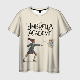 Мужская футболка 3D с принтом The umbrella academy в Тюмени, 100% полиэфир | прямой крой, круглый вырез горловины, длина до линии бедер | Тематика изображения на принте: dark horse comics | netflix | the umbrella academy | umbrella | академия амбрелла | белая скрипка | бен харгривз | комикс | комильфо | космобой | кракен | реджинальд харгривз | сеанс | слух