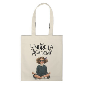 Шоппер 3D с принтом The umbrella academy в Тюмени, 100% полиэстер | Плотность: 200 г/м2; Размер: 34×35 см; Высота лямок: 30 см | dark horse comics | netflix | the umbrella academy | umbrella | академия амбрелла | белая скрипка | бен харгривз | комикс | комильфо | космобой | кракен | реджинальд харгривз | сеанс | слух