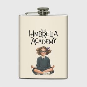 Фляга с принтом The umbrella academy в Тюмени, металлический корпус | емкость 0,22 л, размер 125 х 94 мм. Виниловая наклейка запечатывается полностью | dark horse comics | netflix | the umbrella academy | umbrella | академия амбрелла | белая скрипка | бен харгривз | комикс | комильфо | космобой | кракен | реджинальд харгривз | сеанс | слух