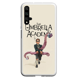 Чехол для Honor 20 с принтом The umbrella academy в Тюмени, Силикон | Область печати: задняя сторона чехла, без боковых панелей | dark horse comics | netflix | the umbrella academy | umbrella | академия амбрелла | белая скрипка | бен харгривз | комикс | комильфо | космобой | кракен | реджинальд харгривз | сеанс | слух