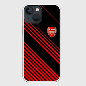 Чехол для iPhone 13 mini с принтом ARSENAL. в Тюмени,  |  | arsenal | fc | football | football club | sport | арсенал | британский футбольный клуб | спорт | уефа | униформа | фирменные цвета | фк | футбол | футбольный клуб