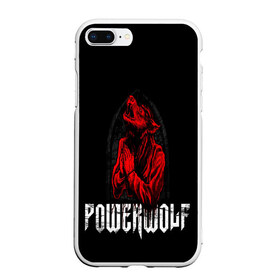 Чехол для iPhone 7Plus/8 Plus матовый с принтом POWERWOLF в Тюмени, Силикон | Область печати: задняя сторона чехла, без боковых панелей | hardcore | metal | music | powerwolf | punk | rock | волки | метал | музыка | панк | рок