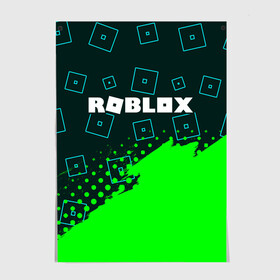 Постер с принтом ROBLOX / РОБЛОКС в Тюмени, 100% бумага
 | бумага, плотность 150 мг. Матовая, но за счет высокого коэффициента гладкости имеет небольшой блеск и дает на свету блики, но в отличии от глянцевой бумаги не покрыта лаком | blocks | blox | game | games | logo | minecraft | mobile | online | roblocks | roblox | robux | studio | блоки | игра | игры | квадрат | квадратик | кщидщч | лого | логотип | майнкрафт | онлайн | роблокс | робукс | символ | символы | студия