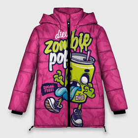 Женская зимняя куртка 3D с принтом Зомби диета (граффити) в Тюмени, верх — 100% полиэстер; подкладка — 100% полиэстер; утеплитель — 100% полиэстер | длина ниже бедра, силуэт Оверсайз. Есть воротник-стойка, отстегивающийся капюшон и ветрозащитная планка. 

Боковые карманы с листочкой на кнопках и внутренний карман на молнии | баллончик | буквы | вандализм | годзилла | графит | динозавр | еда | забор | зверь | зомби | корпорация | краска | крест | кровать | мороженое | н | надписи | надпись | ночь | рисунок | роспись | стена