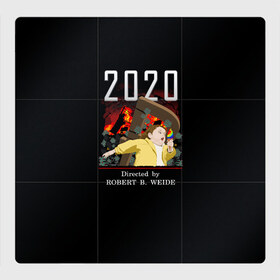Магнитный плакат 3Х3 с принтом 2020 год (Robert B Weide) в Тюмени, Полимерный материал с магнитным слоем | 9 деталей размером 9*9 см | 2020 | robert b weide | девочка убегает | катастрофа | кино | коронавирус | кризис | мем | мемы | нефть | режиссёр | роберт б вейд | рубль | сша | фильм катастрофа