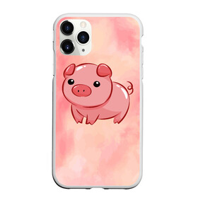 Чехол для iPhone 11 Pro Max матовый с принтом милая свинка в Тюмени, Силикон |  | Тематика изображения на принте: арт | еда | животное | животные | картинка | кушать | люблю покупать | милая | обжора | обжорство | рисунок | свинина | свинка | свиньи | свинья | свинюшка | толстая | толстый