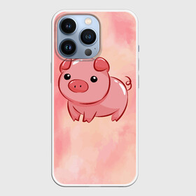 Чехол для iPhone 13 Pro с принтом милая свинка в Тюмени,  |  | арт | еда | животное | животные | картинка | кушать | люблю покупать | милая | обжора | обжорство | рисунок | свинина | свинка | свиньи | свинья | свинюшка | толстая | толстый