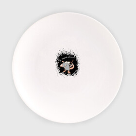 Тарелка с принтом Вакцинация в Тюмени, фарфор | диаметр - 210 мм
диаметр для нанесения принта - 120 мм | banksy | бэнкси | в лондонском | вакцинация | крыс | метро | рисунки | чихающих