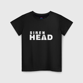 Детская футболка хлопок с принтом Siren Head в Тюмени, 100% хлопок | круглый вырез горловины, полуприлегающий силуэт, длина до линии бедер | game | scp | siren head | игра | лес | монстр | персонаж | сирена | сиреноголовый | хоррор | чудовище