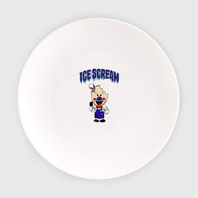 Тарелка с принтом Ice Scream в Тюмени, фарфор | диаметр - 210 мм
диаметр для нанесения принта - 120 мм | horror | ice scream | neighborhood | аркадный | хоррор
