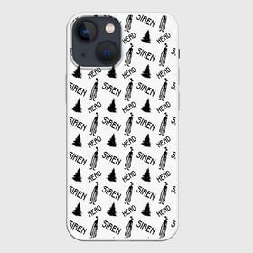 Чехол для iPhone 13 mini с принтом Siren Head в Тюмени,  |  | game | scp | siren head | sirenhead | игра | лес | монстр | персонаж | сирена | сиреноголовый | узор | хоррор | чудовище