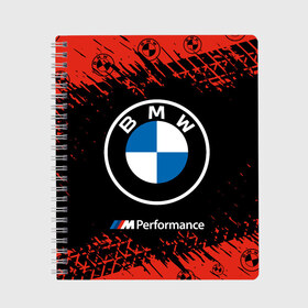 Тетрадь с принтом BMW БМВ в Тюмени, 100% бумага | 48 листов, плотность листов — 60 г/м2, плотность картонной обложки — 250 г/м2. Листы скреплены сбоку удобной пружинной спиралью. Уголки страниц и обложки скругленные. Цвет линий — светло-серый
 | 2020 | auto | b m w | bmv | bmw | car | logo | moto | performance | power | series | sport | авто | б м в | бмв | игра | игры | иьц | лого | логотип | марка | машина | мото | мотоцикл | павер | перфоманс | серии | серия | символ | спорт