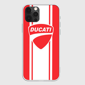 Чехол для iPhone 12 Pro с принтом DUCATI в Тюмени, силикон | область печати: задняя сторона чехла, без боковых панелей | Тематика изображения на принте: ducati | moto | дукати | мото | мотоспорт