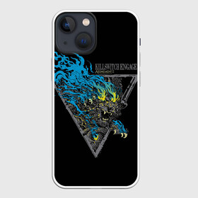 Чехол для iPhone 13 mini с принтом Killswitch Engage в Тюмени,  |  | animal | atonement | killswitch engage | lion | logo | metal | rock | лев | лого | металл | рок животное