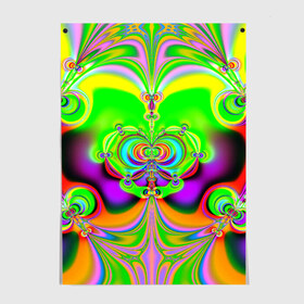 Постер с принтом КИСЛОТНЫЙ ФРАКТАЛ ГЕОМЕТРИЯ в Тюмени, 100% бумага
 | бумага, плотность 150 мг. Матовая, но за счет высокого коэффициента гладкости имеет небольшой блеск и дает на свету блики, но в отличии от глянцевой бумаги не покрыта лаком | abstract | abstraction | color | fractal | geometry | paitnt | psy | rdtktr | абстракция | геометрия | краски | неоновые | психоделика | фрактал