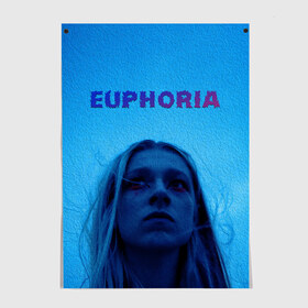 Постер с принтом Euphoria в Тюмени, 100% бумага
 | бумага, плотность 150 мг. Матовая, но за счет высокого коэффициента гладкости имеет небольшой блеск и дает на свету блики, но в отличии от глянцевой бумаги не покрыта лаком | Тематика изображения на принте: euphoria | hunter schafer | jules vaughn | rue bennett | zendaya | джулиус | джулс вон | зендайа | зендая | ру беннет | хантер шафер | эйфория