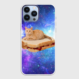 Чехол для iPhone 13 Pro Max с принтом Кот в космосе в Тюмени,  |  | cat | cats | space | бутерброд | грозовой кошак | джем | киса | киска | космос | кошак | кошка