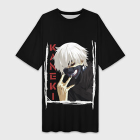 Платье-футболка 3D с принтом Kaneki в Тюмени,  |  | ghoul | japan | kaneki | ken | tokyo | uta | uto | аниме | антэйку | аогири | арима | гули | гуль | ёма | ёмо | канеки | канэки | катаро | кен | кэн | сасаки | токийский | токио | тоука | ута | уто | хайсе | япония