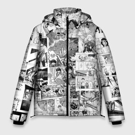 Мужская зимняя куртка 3D с принтом Аниме комикс в Тюмени, верх — 100% полиэстер; подкладка — 100% полиэстер; утеплитель — 100% полиэстер | длина ниже бедра, свободный силуэт Оверсайз. Есть воротник-стойка, отстегивающийся капюшон и ветрозащитная планка. 

Боковые карманы с листочкой на кнопках и внутренний карман на молнии. | anime | art | comics | manga | texture | аниме | арт | комикс | манга | текстура