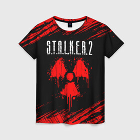 Женская футболка 3D с принтом STALKER 2 / СТАЛКЕР 2 в Тюмени, 100% полиэфир ( синтетическое хлопкоподобное полотно) | прямой крой, круглый вырез горловины, длина до линии бедер | biohazard | chernobyl | cnfkrth | logo | radiation | s.t.a.l.k.e.r. | s.t.a.l.k.e.r.2 | stalker | stalker2 | биохазард | игра | игры | лого | логотип | логотипы | радиация | с.т.а.л.к.е.р | с.т.а.л.к.е.р.2 | символ | сталкер | сталкер2 | черн