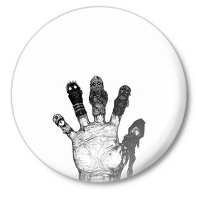 Значок с принтом Dorohedoro в Тюмени,  металл | круглая форма, металлическая застежка в виде булавки | Тематика изображения на принте: dorohedoro | kaiman | дорохэдоро | манга
