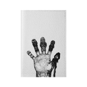 Обложка для паспорта матовая кожа с принтом Dorohedoro в Тюмени, натуральная матовая кожа | размер 19,3 х 13,7 см; прозрачные пластиковые крепления | Тематика изображения на принте: dorohedoro | kaiman | дорохэдоро | манга