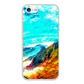 Чехол для iPhone 5/5S матовый с принтом Японские горы в Тюмени, Силикон | Область печати: задняя сторона чехла, без боковых панелей | art | japan | summer | азия | акварель | восток | восход | горы | деревья | искусство | картина | краски | красочный | лес | летние | лето | мазки | небесный | облака | пейзаж | природа | разноцветные | рассвет