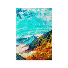 Обложка для паспорта матовая кожа с принтом Японские горы в Тюмени, натуральная матовая кожа | размер 19,3 х 13,7 см; прозрачные пластиковые крепления | art | japan | summer | азия | акварель | восток | восход | горы | деревья | искусство | картина | краски | красочный | лес | летние | лето | мазки | небесный | облака | пейзаж | природа | разноцветные | рассвет