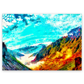Поздравительная открытка с принтом Японские горы в Тюмени, 100% бумага | плотность бумаги 280 г/м2, матовая, на обратной стороне линовка и место для марки
 | Тематика изображения на принте: art | japan | summer | азия | акварель | восток | восход | горы | деревья | искусство | картина | краски | красочный | лес | летние | лето | мазки | небесный | облака | пейзаж | природа | разноцветные | рассвет
