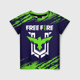 Детская футболка 3D с принтом FREE FIRE / ФРИ ФАЕР в Тюмени, 100% гипоаллергенный полиэфир | прямой крой, круглый вырез горловины, длина до линии бедер, чуть спущенное плечо, ткань немного тянется | Тематика изображения на принте: afth | ahb | ahbafth | fire | fps | free | freefire | garena | logo | master | mobile | online | акуу | акууашку | ашку | гарена | игра | игры | лого | логотип | логотипы | мастер | мобильная | нож | онлайн | символ | символы | фаер | фире | фпс 