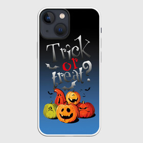 Чехол для iPhone 13 mini с принтом Кошелёк или жизнь в Тюмени,  |  | Тематика изображения на принте: bat | halloween | jaw | pumpkin | smile | летучая мышь | пасть | тыква | улыбка | хэллоуин