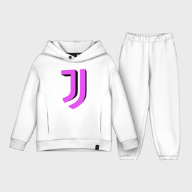 Детский костюм хлопок Oversize с принтом Juventus | 3D Logo Fuchsia (2021) в Тюмени,  |  | 0x000000123 | juve | juventus | ronaldo | юве | ювентус