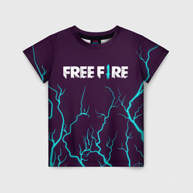 Детская футболка 3D с принтом FREE FIRE / ФРИ ФАЕР в Тюмени, 100% гипоаллергенный полиэфир | прямой крой, круглый вырез горловины, длина до линии бедер, чуть спущенное плечо, ткань немного тянется | afth | ahb | ahbafth | fire | fps | free | freefire | garena | logo | master | mobile | online | акуу | акууашку | ашку | гарена | игра | игры | лого | логотип | логотипы | мастер | мобильная | нож | онлайн | символ | символы | фаер | фире | фпс 