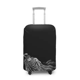 Чехол для чемодана 3D с принтом berserk в Тюмени, 86% полиэфир, 14% спандекс | двустороннее нанесение принта, прорези для ручек и колес | Тематика изображения на принте: berserk | аниме | берсерк | гатс | манга | черный мечник