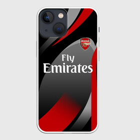 Чехол для iPhone 13 mini с принтом ARSENAL UNIFORM в Тюмени,  |  | arsenal | arsenal uniform | aubameyang | champions league | england | fc | football club | sport | англия | арсенал | лига чемпионов | лондон | обамеянг | премьер лига | спортивные | униформа | фирменые цвета | фк | футбольный клуб