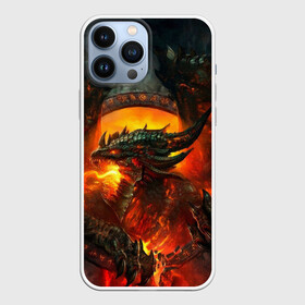 Чехол для iPhone 13 Pro Max с принтом Огненный Дракон в Тюмени,  |  | Тематика изображения на принте: drag | dragon | арт | динамическое | динозавр | дракон | красивое | фантастика