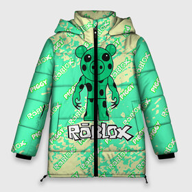Женская зимняя куртка 3D с принтом Свинка Пигги из Roblox в Тюмени, верх — 100% полиэстер; подкладка — 100% полиэстер; утеплитель — 100% полиэстер | длина ниже бедра, силуэт Оверсайз. Есть воротник-стойка, отстегивающийся капюшон и ветрозащитная планка. 

Боковые карманы с листочкой на кнопках и внутренний карман на молнии | pig | piggi | roblox | svinka | игра | пигги