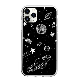 Чехол для iPhone 11 Pro Max матовый с принтом Cosmos в Тюмени, Силикон |  | comet | cosmos | moon | planet | satellite | saturn | space | star | weightlessness | звезда | комета | космос | луна | невесомость | планета | сатурн | спутник