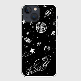 Чехол для iPhone 13 mini с принтом Cosmos в Тюмени,  |  | comet | cosmos | moon | planet | satellite | saturn | space | star | weightlessness | звезда | комета | космос | луна | невесомость | планета | сатурн | спутник