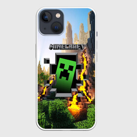 Чехол для iPhone 13 с принтом MINECRAFT   МАЙНКРАФТ в Тюмени,  |  | craft | creeper | dungeon | dungeons | earth | game | logo | mine | minecraft | minecraft dungeons | mobile | online | дунгеонс | земля | зомби | игра | крипер | лого | майкрафт | майнкрафт | онлайн | подземелье