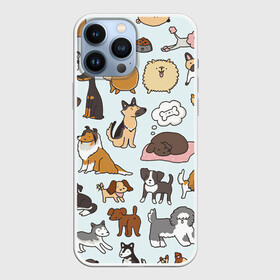 Чехол для iPhone 13 Pro Max с принтом Собаки в Тюмени,  |  | арт | много собак | порода | породистые | породистые собаки | породы собак | собака | собаки