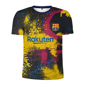 Мужская футболка 3D спортивная с принтом FC Barcelona | La Liga pre-match shirt (2021) в Тюмени, 100% полиэстер с улучшенными характеристиками | приталенный силуэт, круглая горловина, широкие плечи, сужается к линии бедра | Тематика изображения на принте: 0x000000123 | barca | barcelona | fcb | messi | барса | барселона | месси | фкб