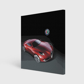 Холст квадратный с принтом Alfa Romeo в Тюмени, 100% ПВХ |  | Тематика изображения на принте: alfa romeo | car | italy | motorsport | prestige | автоспорт | альфа ромео | италия | престиж