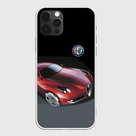 Чехол для iPhone 12 Pro с принтом Alfa Romeo в Тюмени, силикон | область печати: задняя сторона чехла, без боковых панелей | Тематика изображения на принте: alfa romeo | car | italy | motorsport | prestige | автоспорт | альфа ромео | италия | престиж