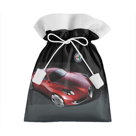 Подарочный 3D мешок с принтом Alfa Romeo в Тюмени, 100% полиэстер | Размер: 29*39 см | Тематика изображения на принте: alfa romeo | car | italy | motorsport | prestige | автоспорт | альфа ромео | италия | престиж