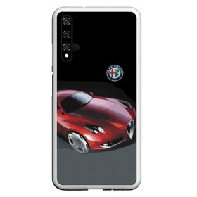 Чехол для Honor 20 с принтом Alfa Romeo в Тюмени, Силикон | Область печати: задняя сторона чехла, без боковых панелей | Тематика изображения на принте: alfa romeo | car | italy | motorsport | prestige | автоспорт | альфа ромео | италия | престиж