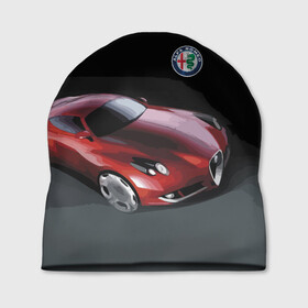 Шапка 3D с принтом Alfa Romeo в Тюмени, 100% полиэстер | универсальный размер, печать по всей поверхности изделия | alfa romeo | car | italy | motorsport | prestige | автоспорт | альфа ромео | италия | престиж